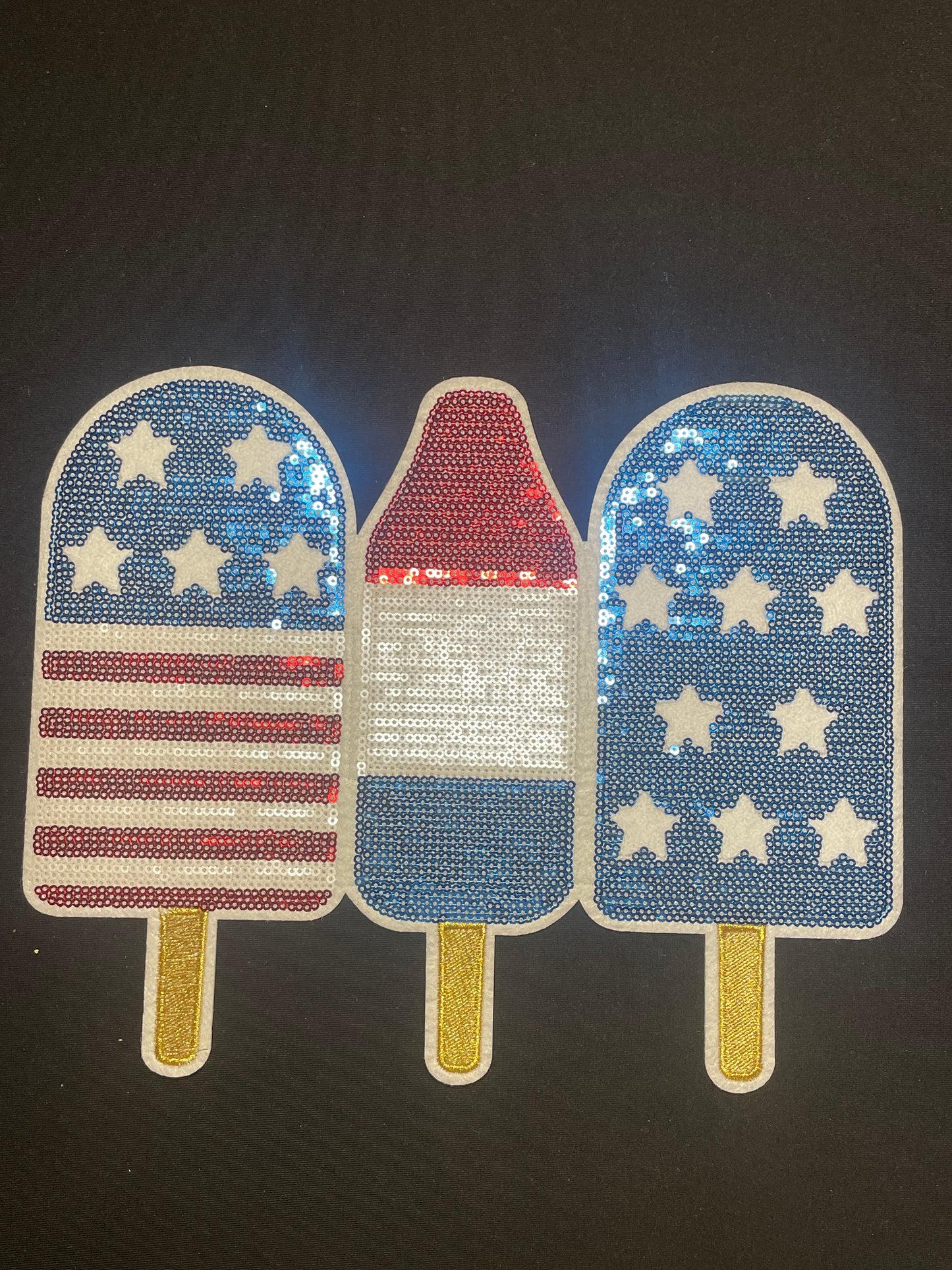 Popsicles Sequin Chenille Patch