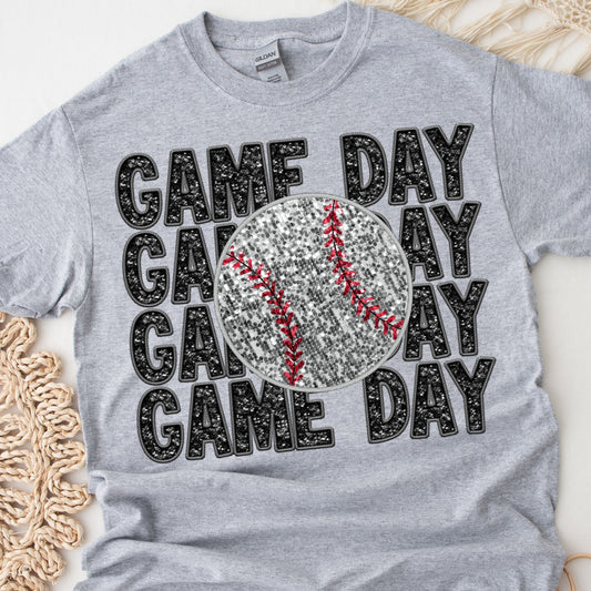 Game Day Baseball Sweatshirt or T-Shirt