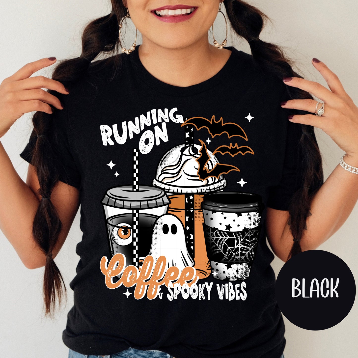 Coffee and Spooky Vibes CC T-Shirt