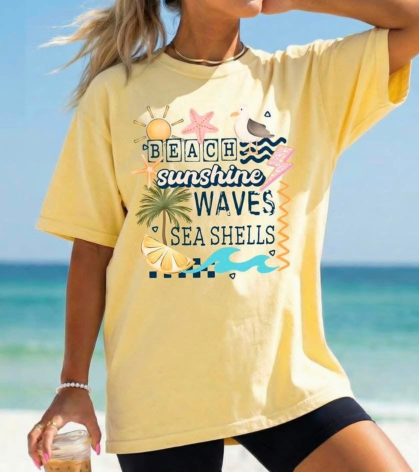 Sunshine Waves DTF Transfer
