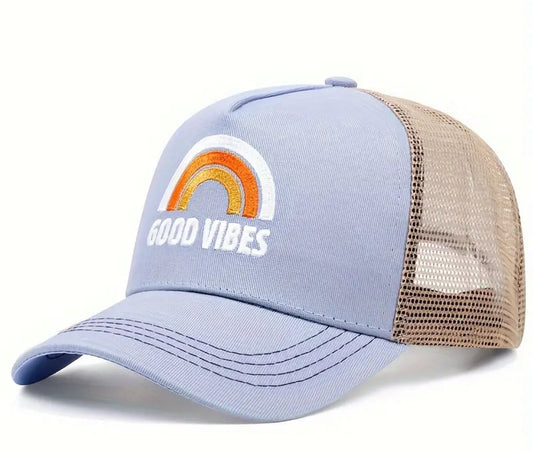 Good Vibes Hat Light Blue