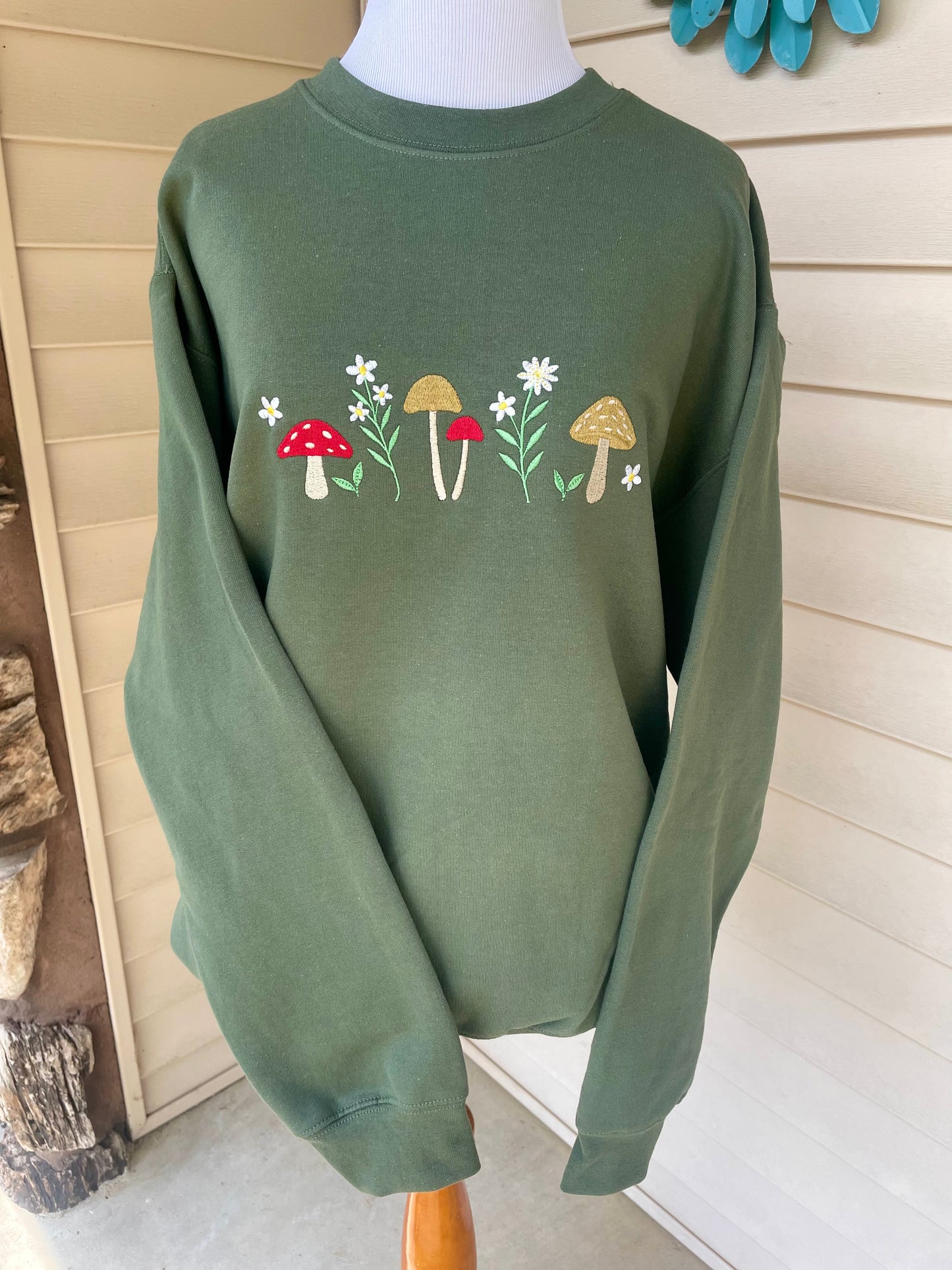 Mushrooms Embroidered Shirt