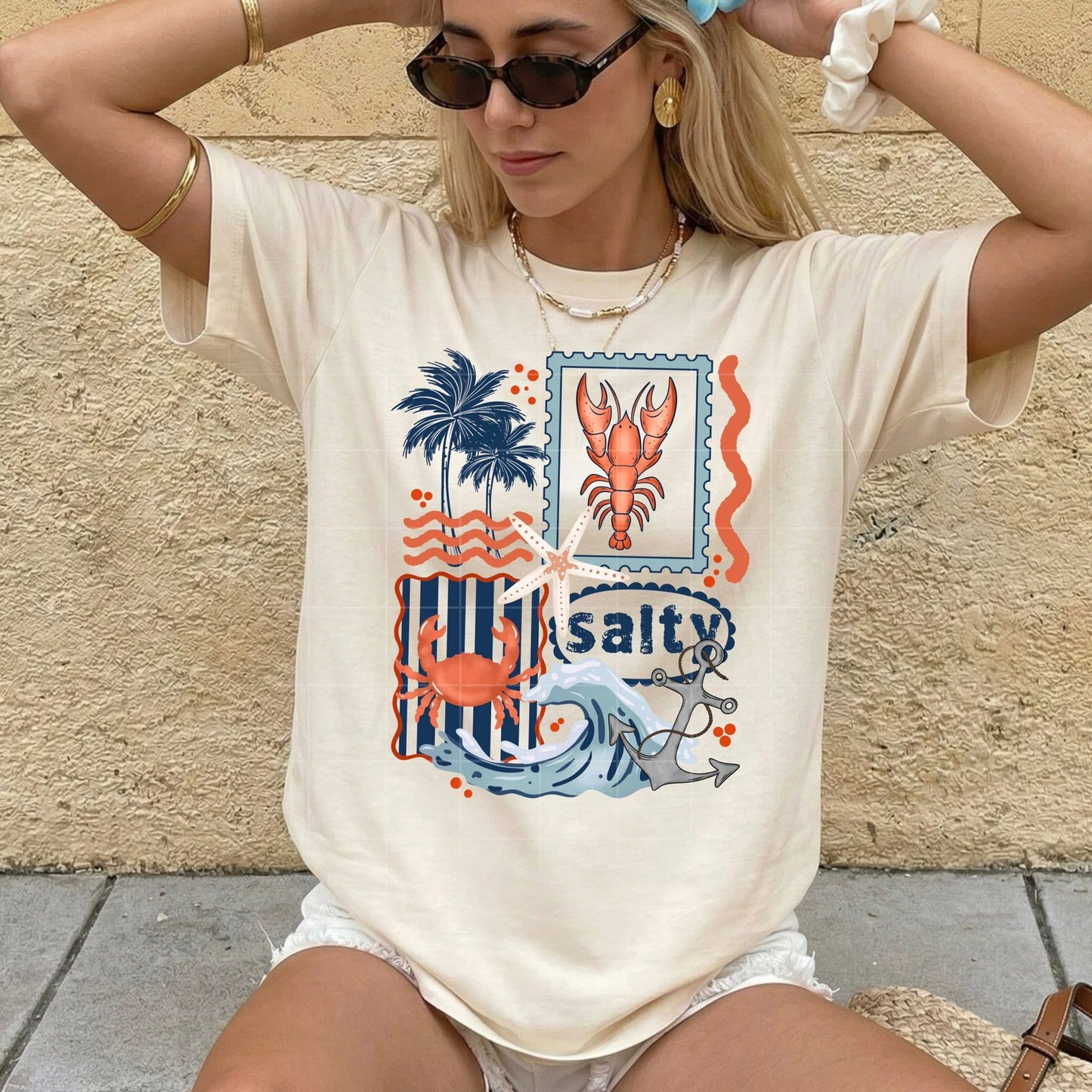 Salty Lobster DTF Transfer