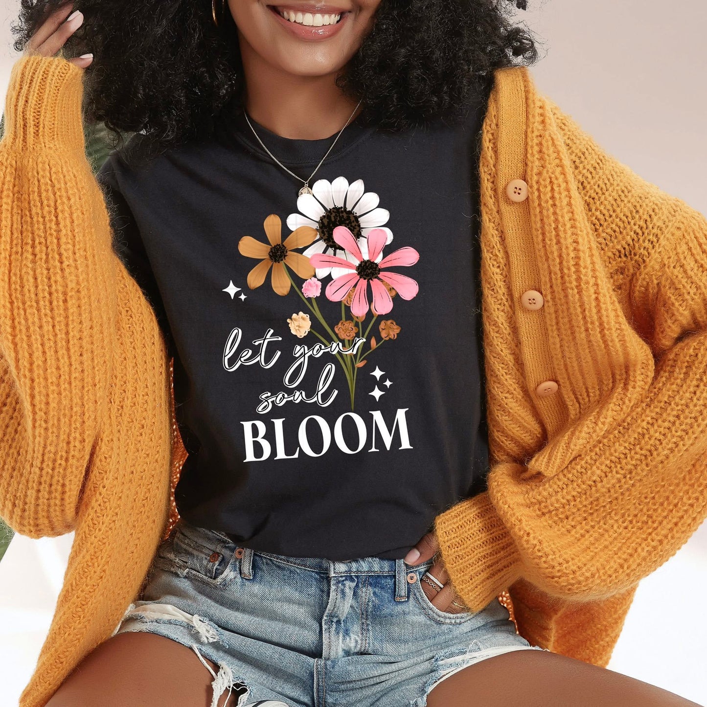 Soul Bloom White DTF Transfer