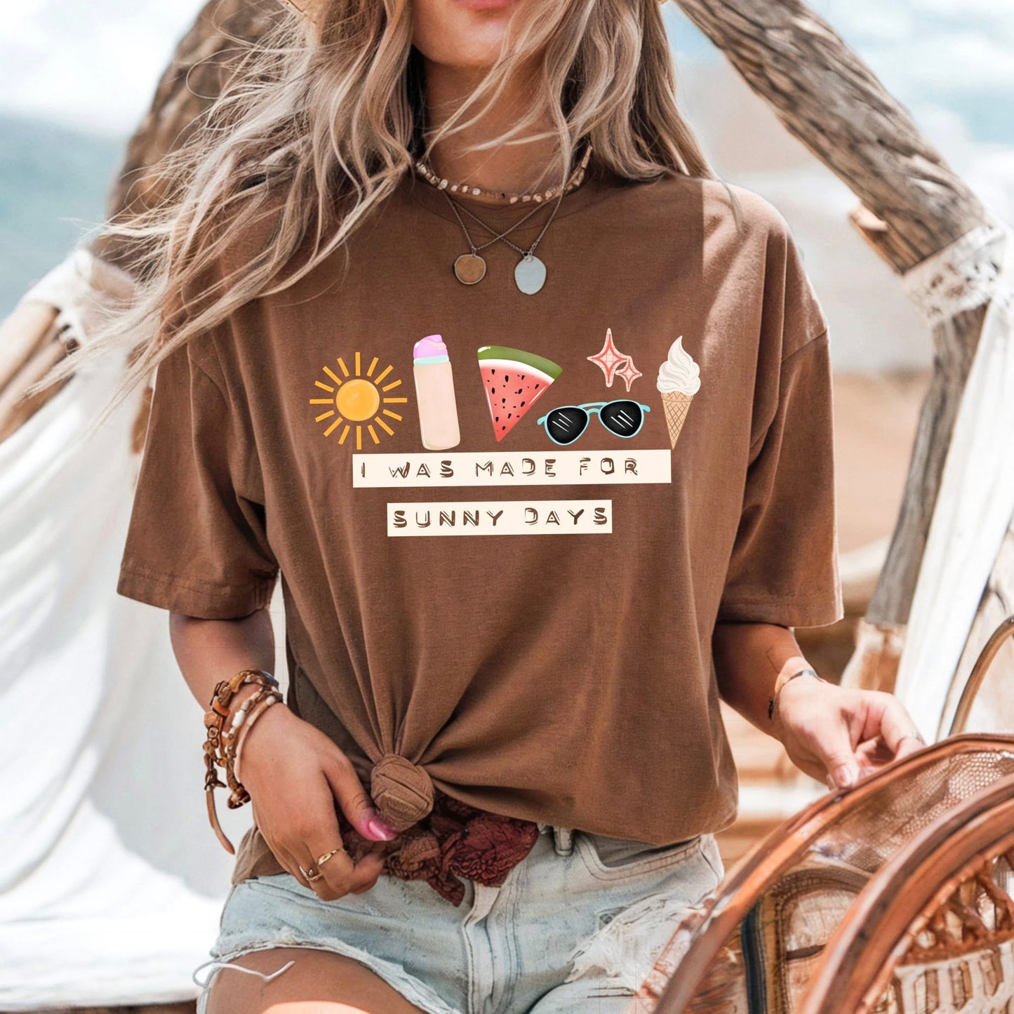 Made For Sunny Days White DTF Transfer