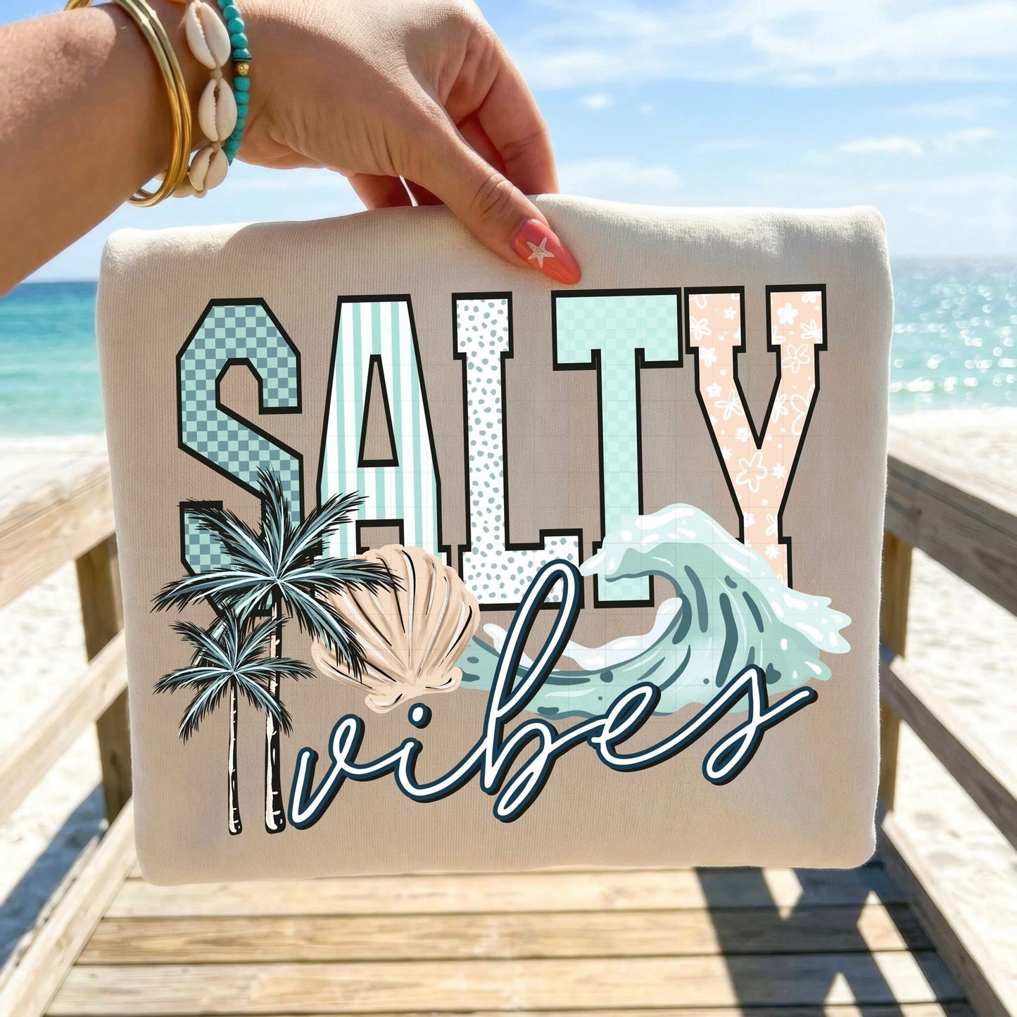 Salty Ocean Vibes DTF Transfer