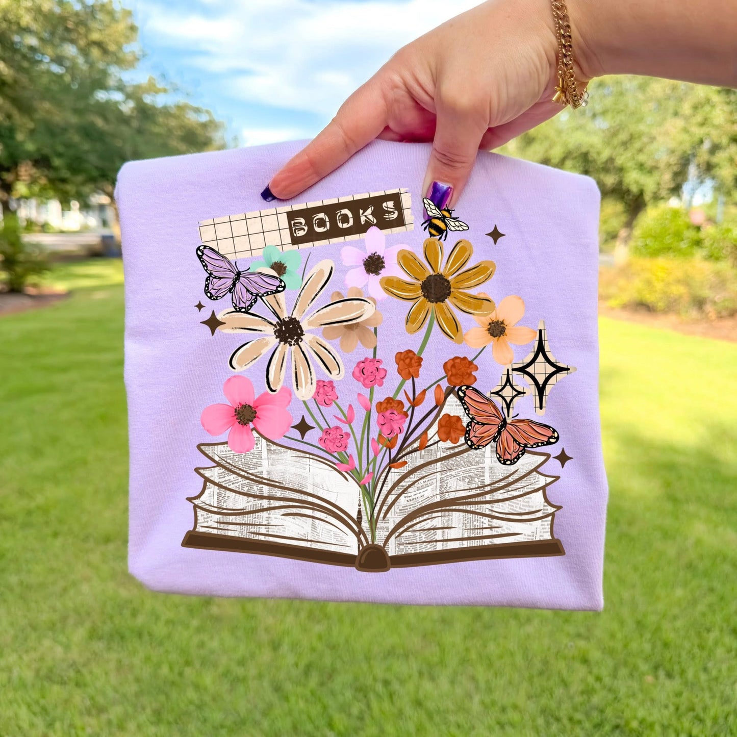 Blooming Book DTF Transfer