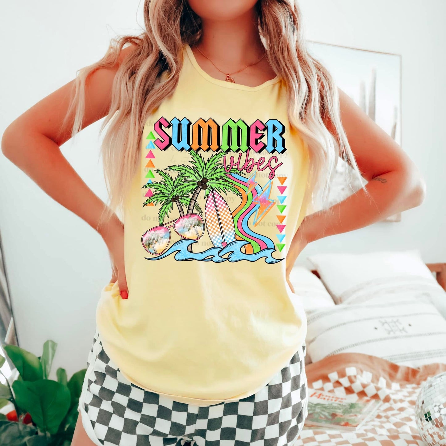 Neon Summer Vibes DTF Transfer