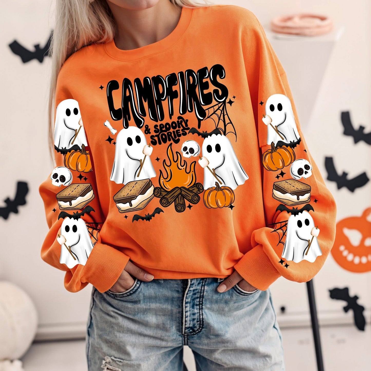 Campfire Ghosts DTF Transfer