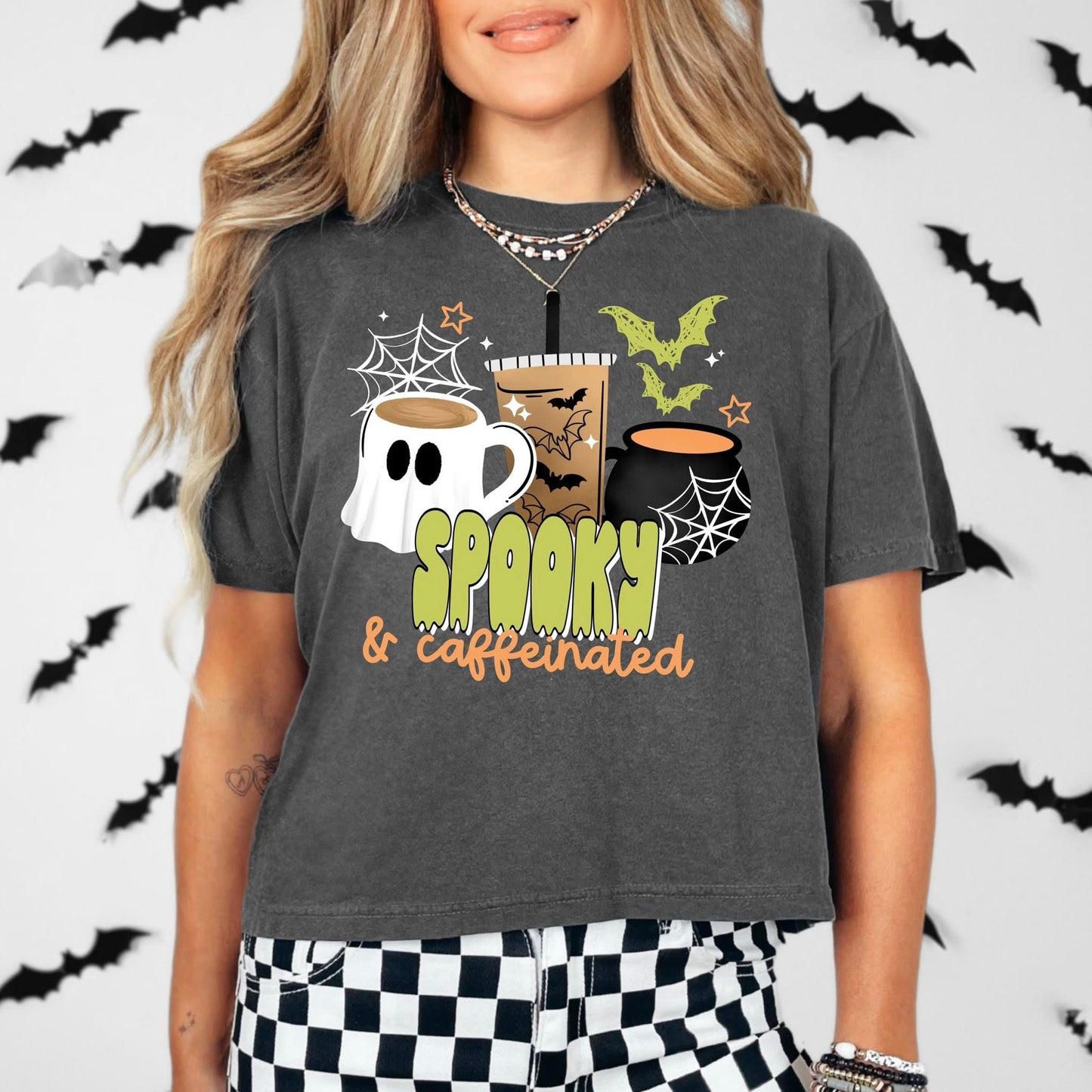 Spooky Caffeinated Mugs DTF Transfer