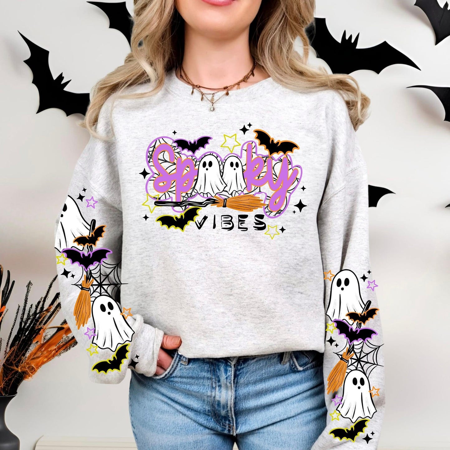 Spooky Vibes Black DTF Transfer