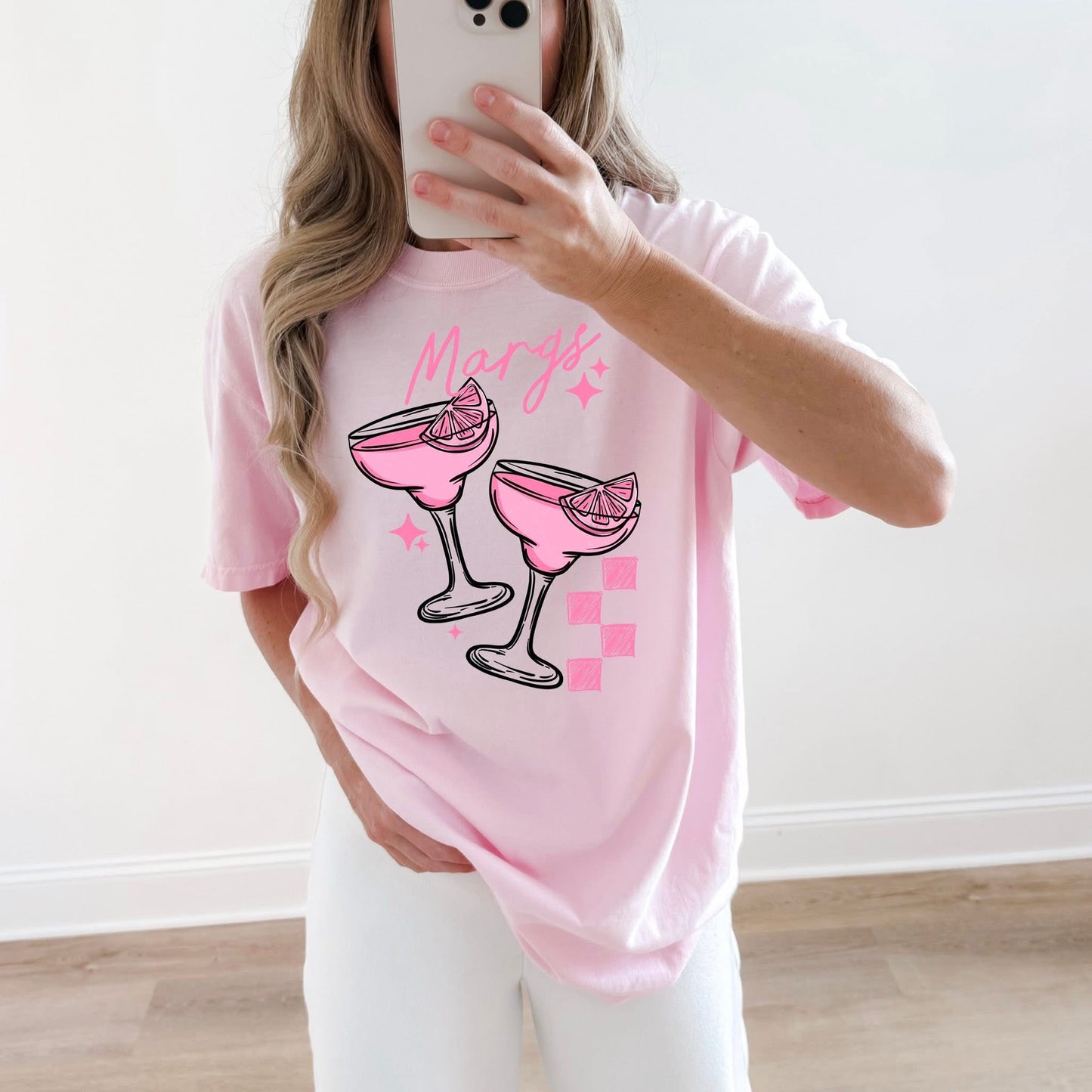Pink Margs DTF Transfer
