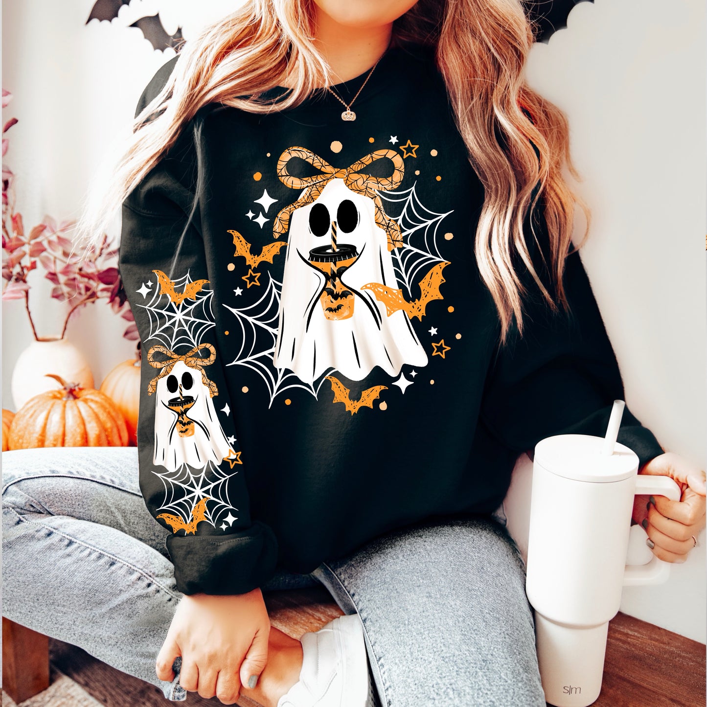 Coffee Ghost White DTF Transfer