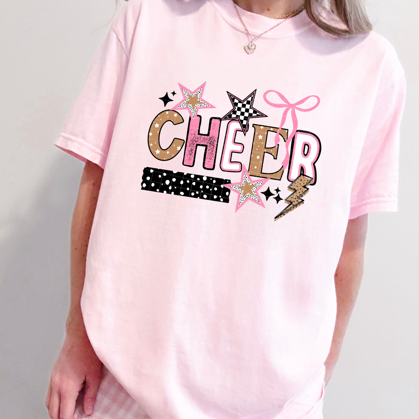 Pink Cheer DTF Transfer