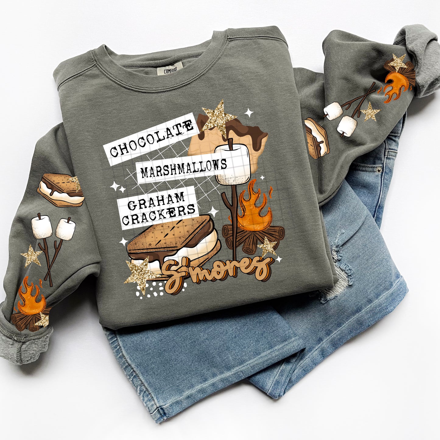 Smores White DTF Transfer