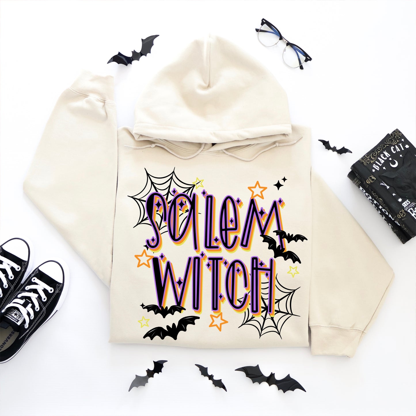 Salem Witch Black DTF Transfer