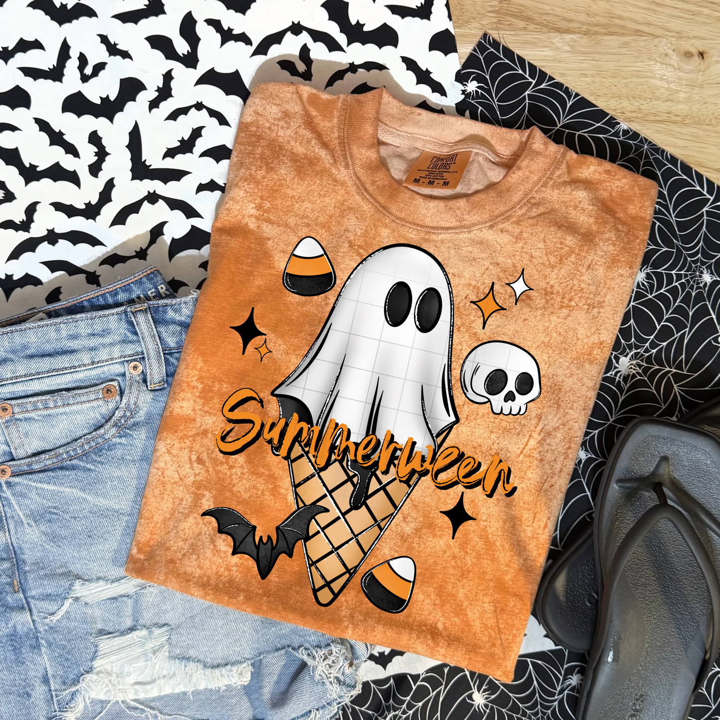 Summerween Ghost Cone DTF Transfer