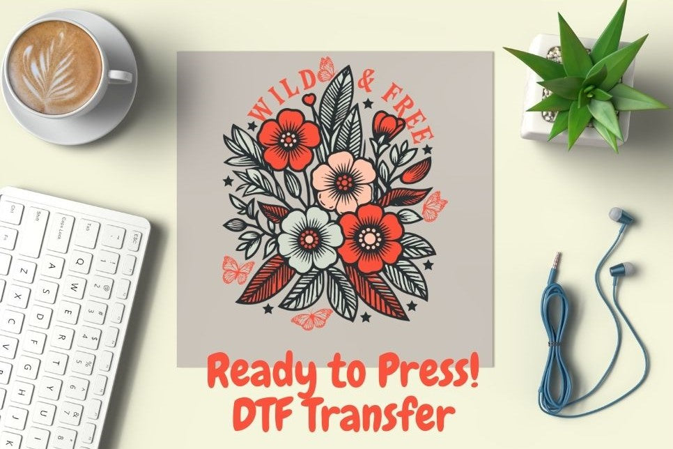 Wild and Free DTF Transfer