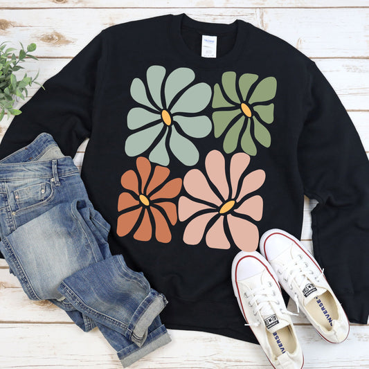 Boho Floral T-Shirt or Sweatshirt
