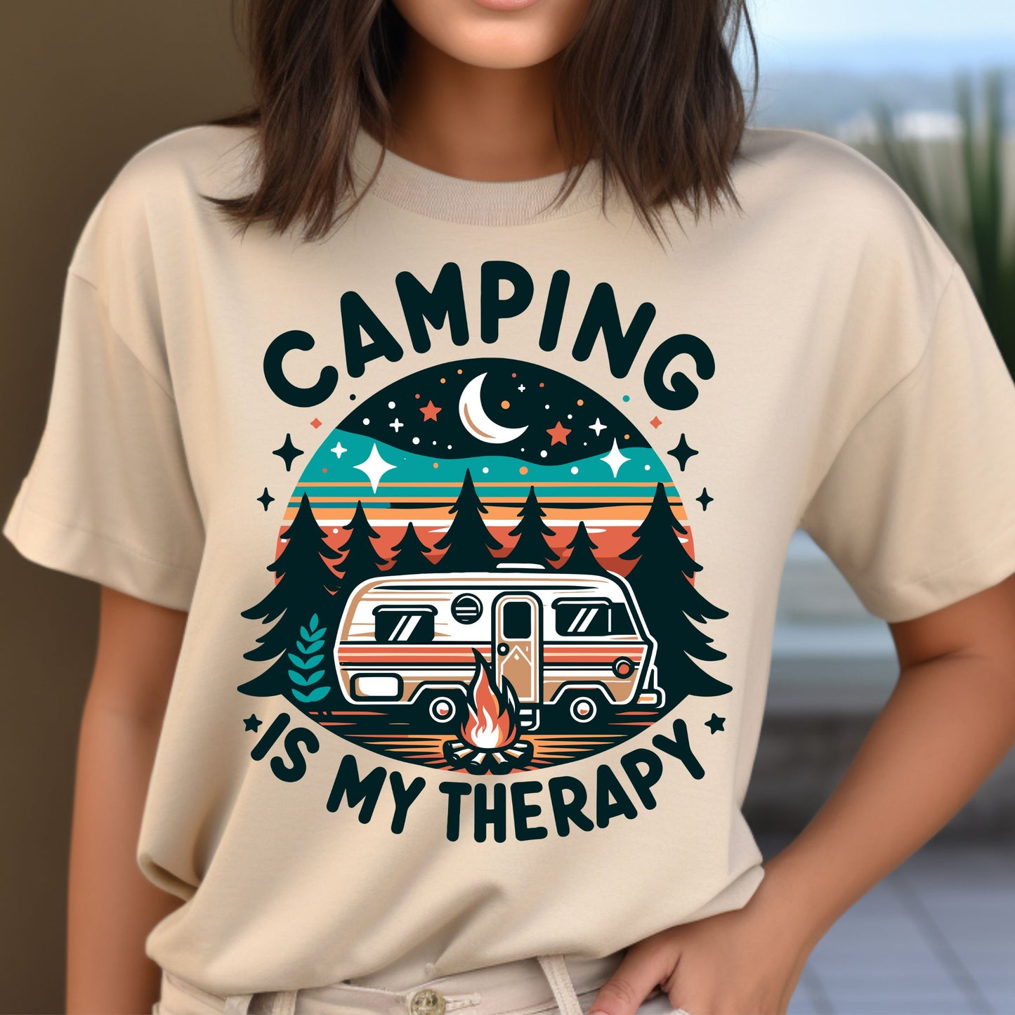 Camping Is My Therapy T-Shirt or Sweatshirt