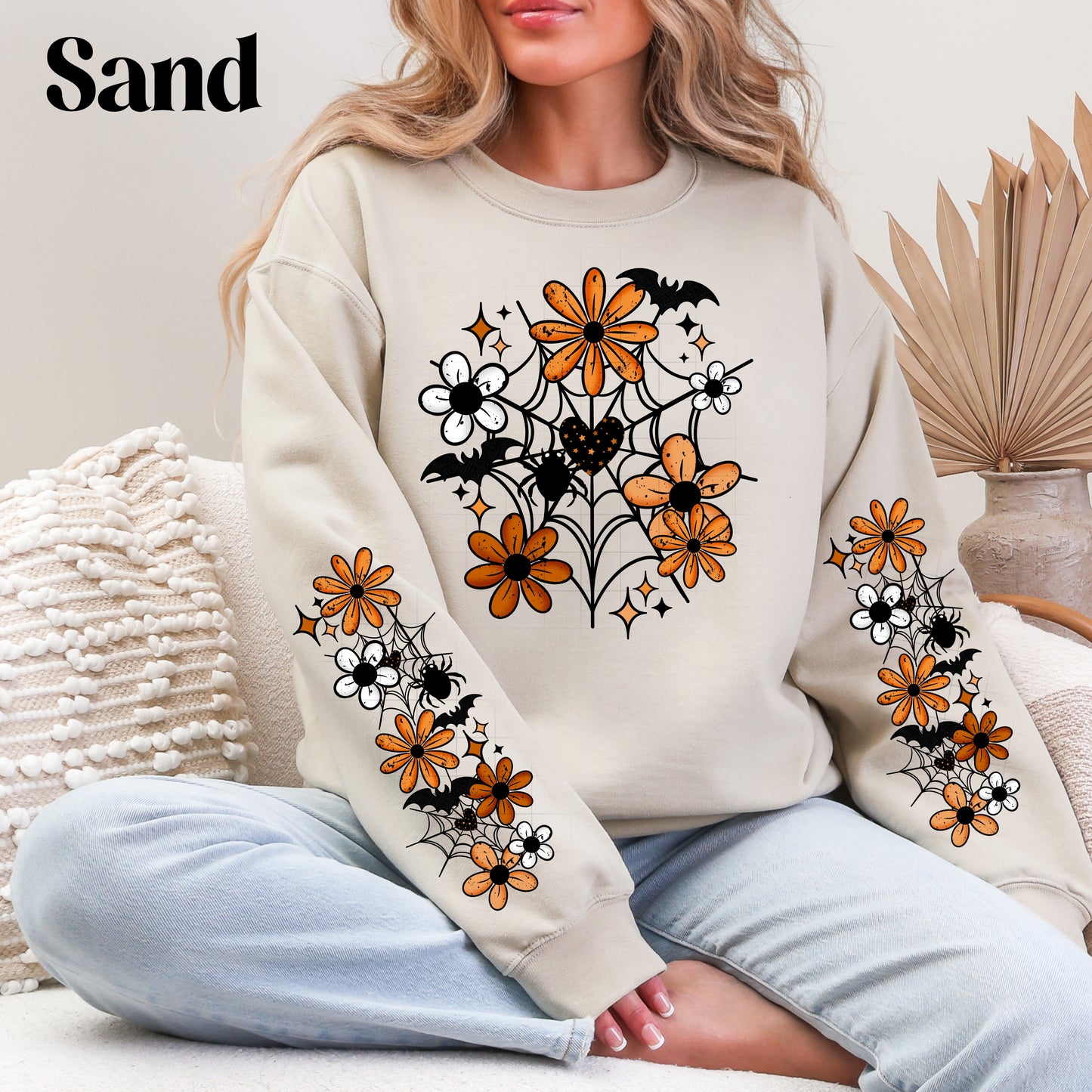 Floral Web Sweatshirt