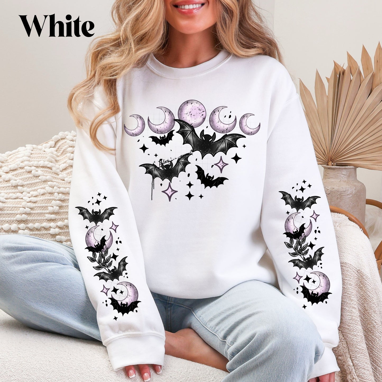 Bats Moon Phase Sweatshirt