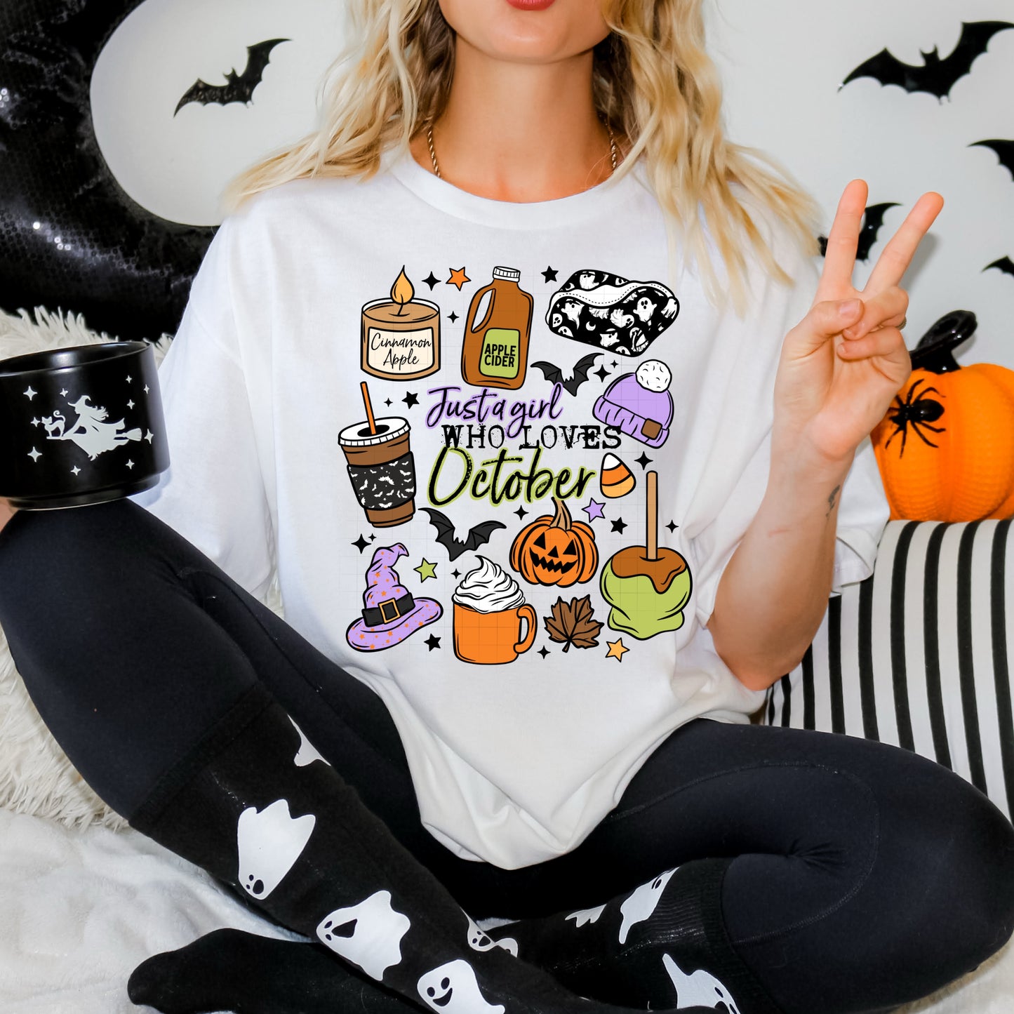 Just A Girl Who Loves October Shirt