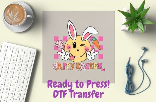 Pink Easter Youth DTF Transfer