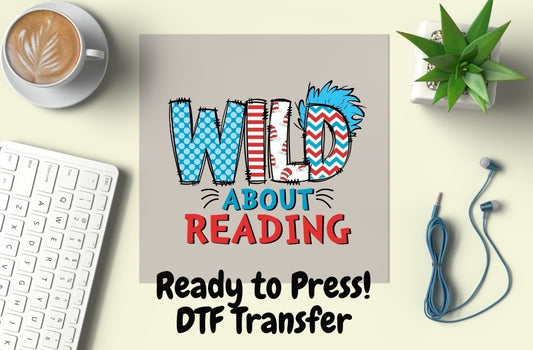 Wild About Reading Adult DTF Transfer