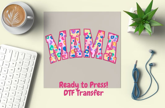 Mama Faux Embroider DTF Transfer