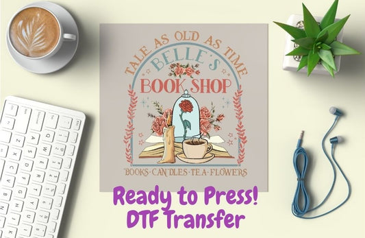 Belle's Book Shop Adult DTF Transfer