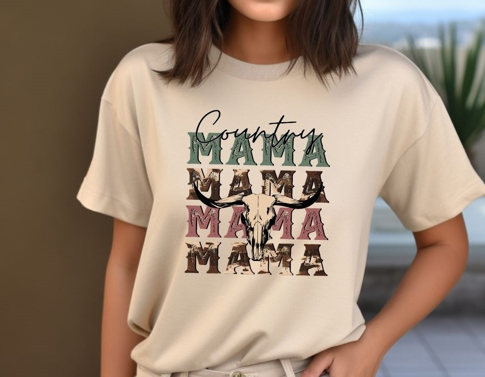 Country Mama Crewneck Sweatshirt or T-Shirt