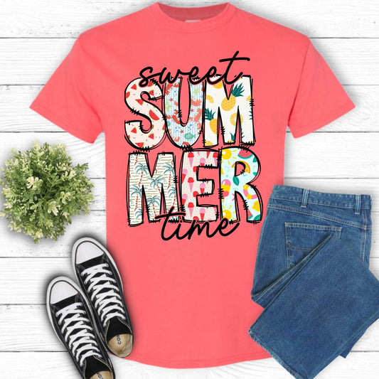 Sweet Summertime T-Shirt Gildan