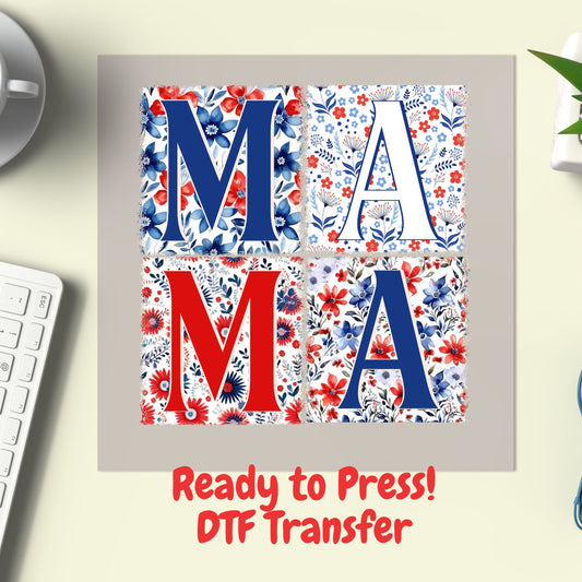 Patriotic Mama Adult DTF Transfer