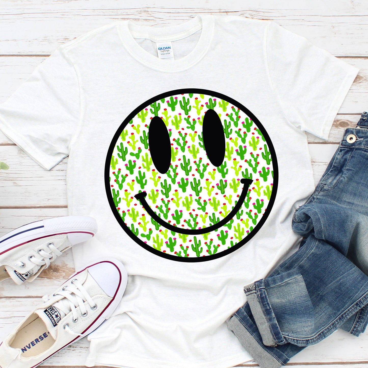 Cactus Smiley T-Shirt or Sweatshirt