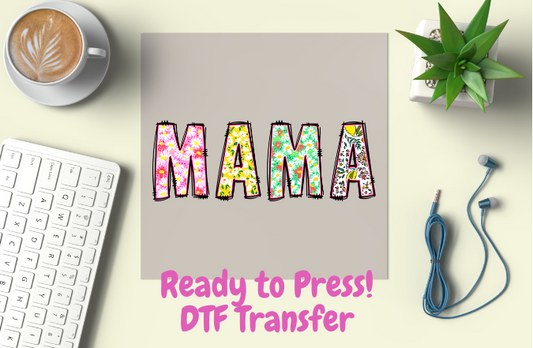 Mama Floral Adult DTF Transfer