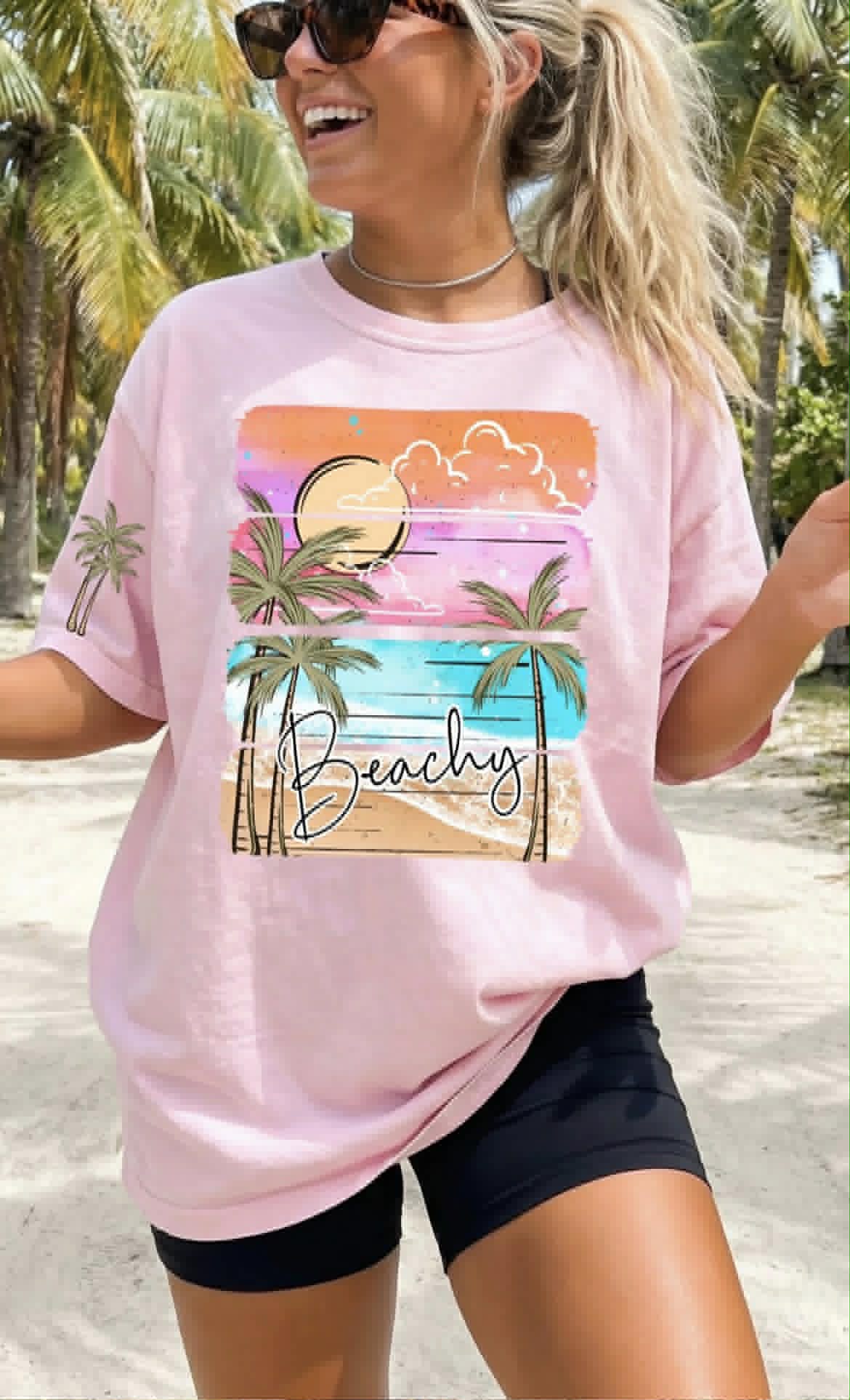 Beachy Sunset DTF Transfer