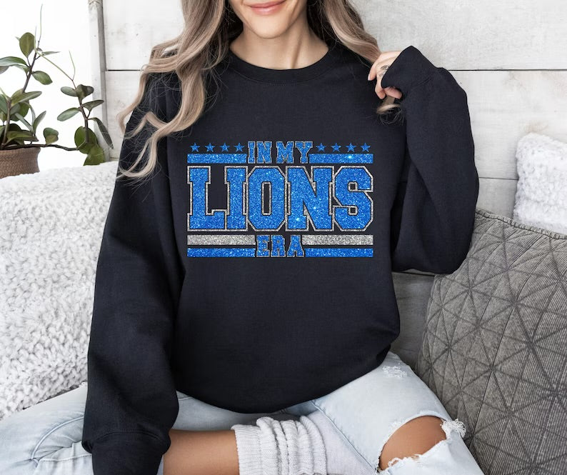 Lions Era Faux Glitter Shirt