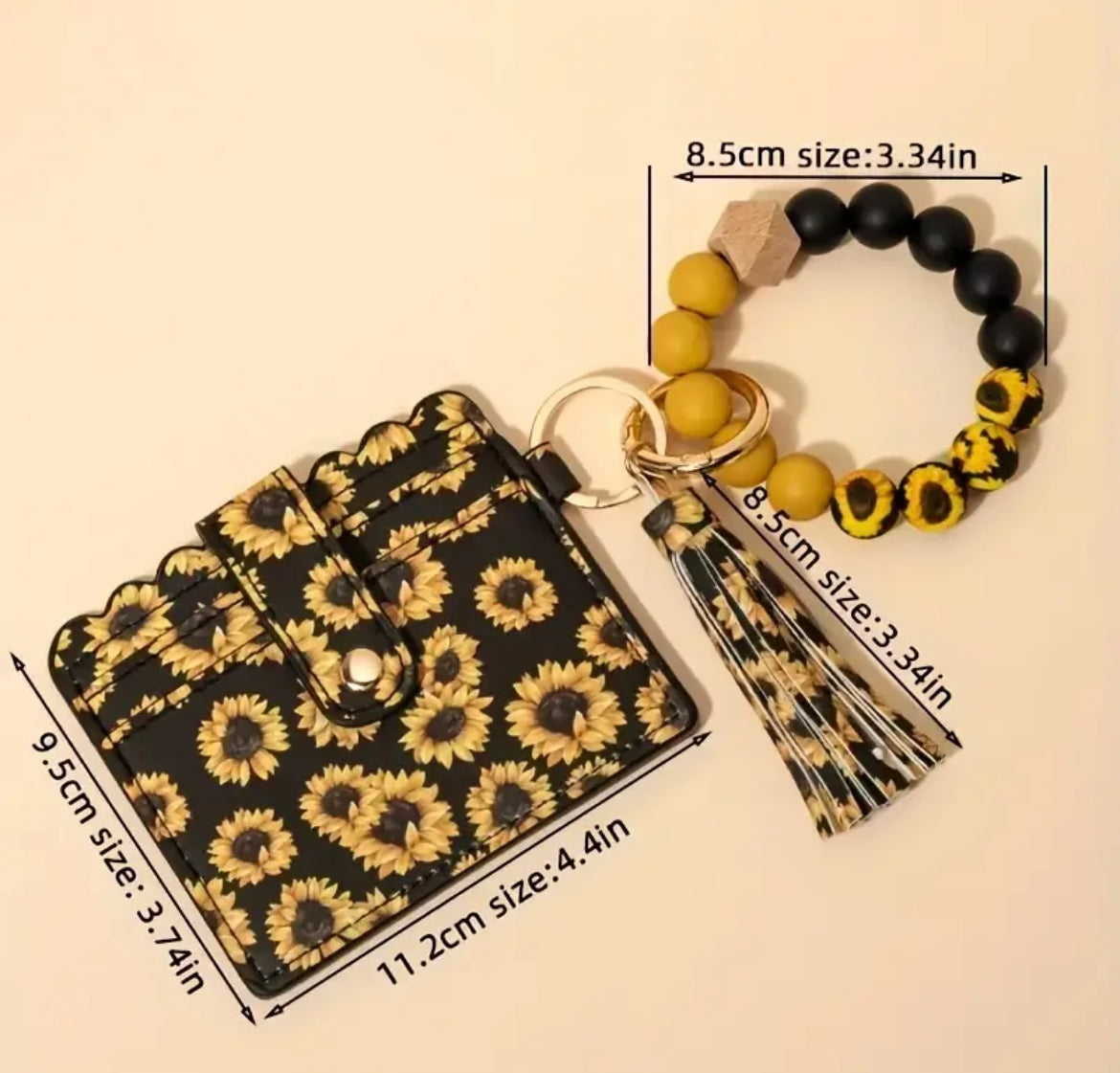 Sunflower Wristlet Wallet