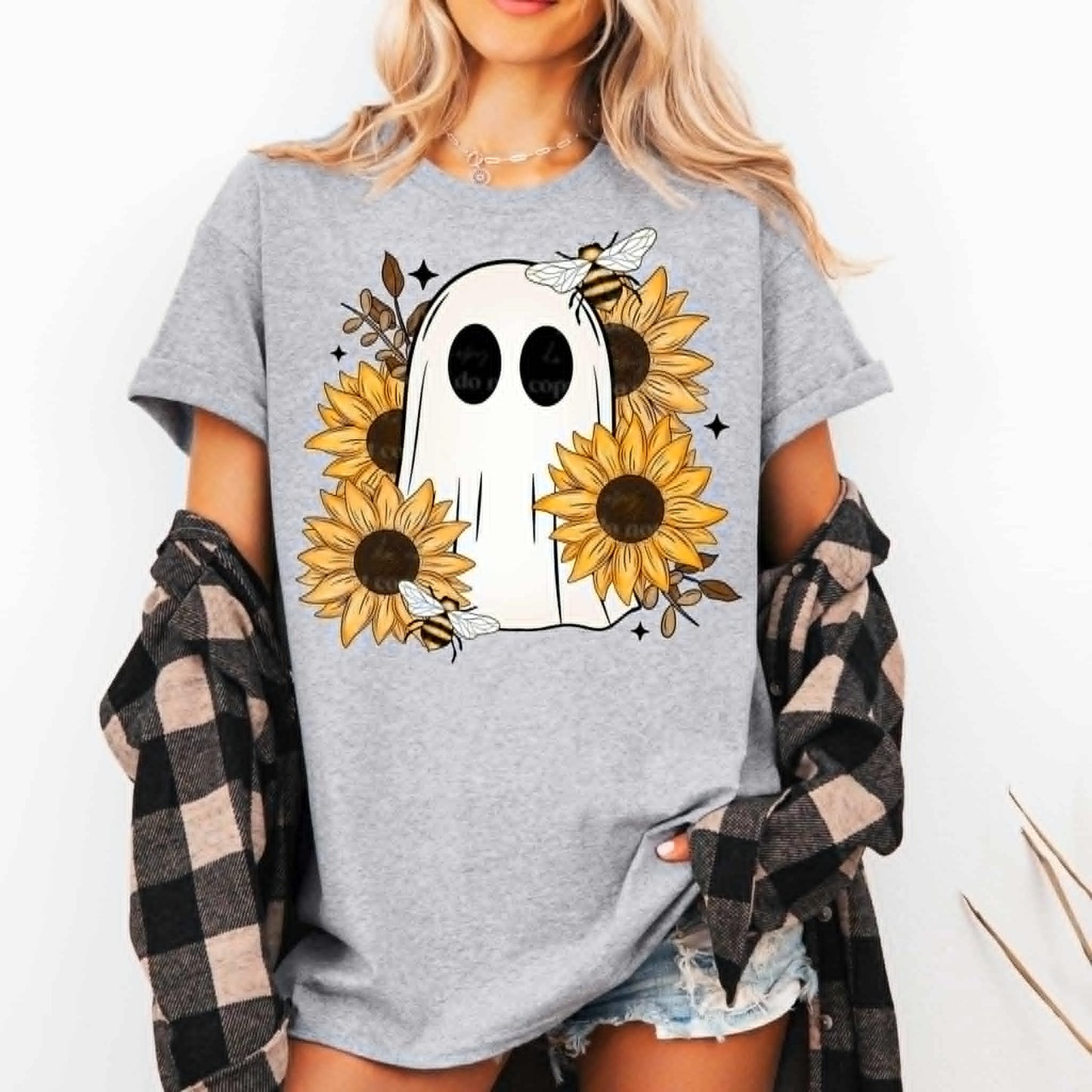 Sunflower Ghost DTF Transfer