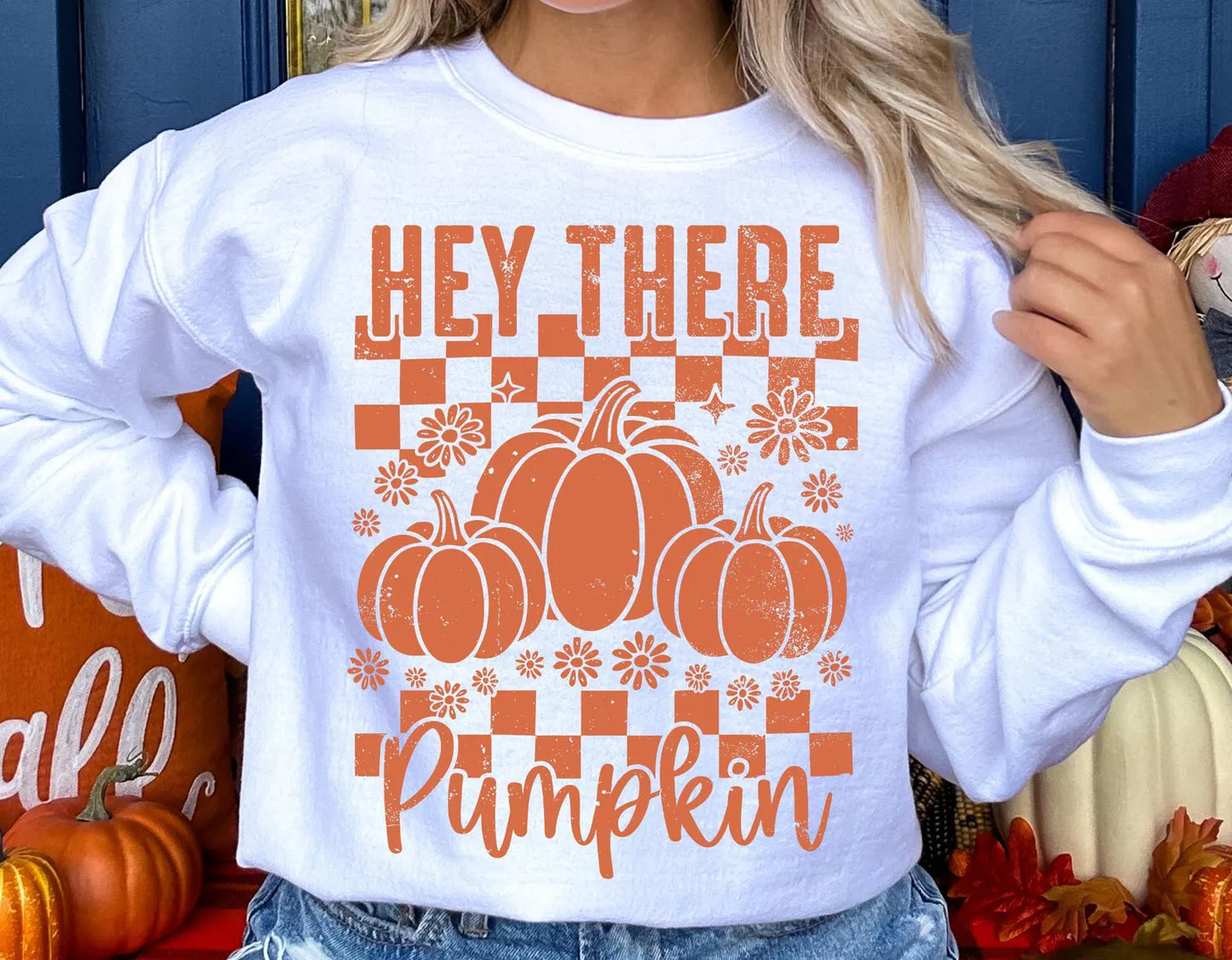 Hey There Pumpkin Screen Print Transfer