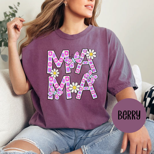 Faux Crochet Mama CC T-Shirt