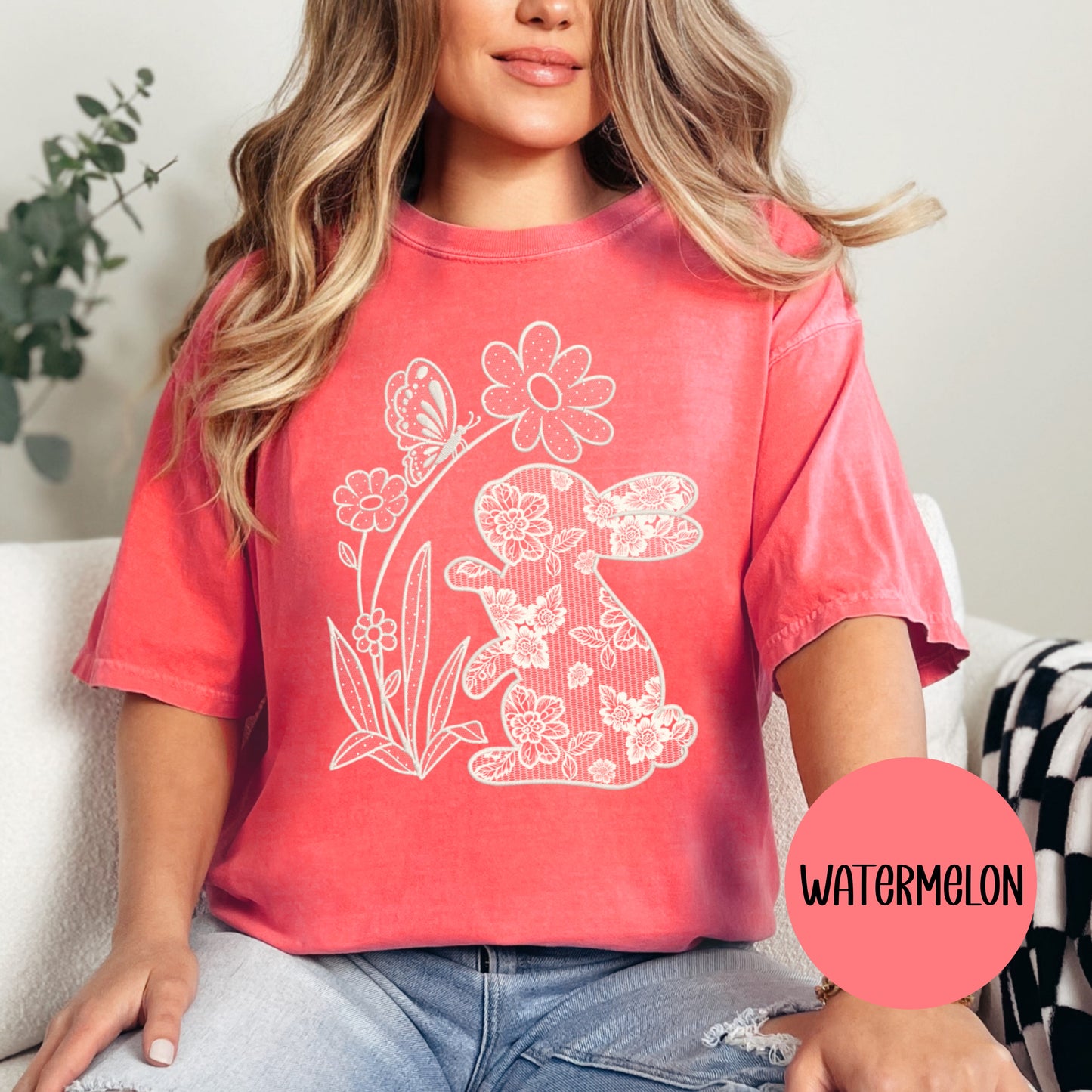 Faux Lace Bunny CC T-Shirt