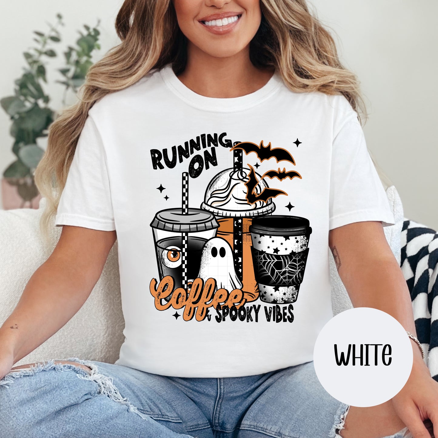 Coffee and Spooky Vibes CC T-Shirt