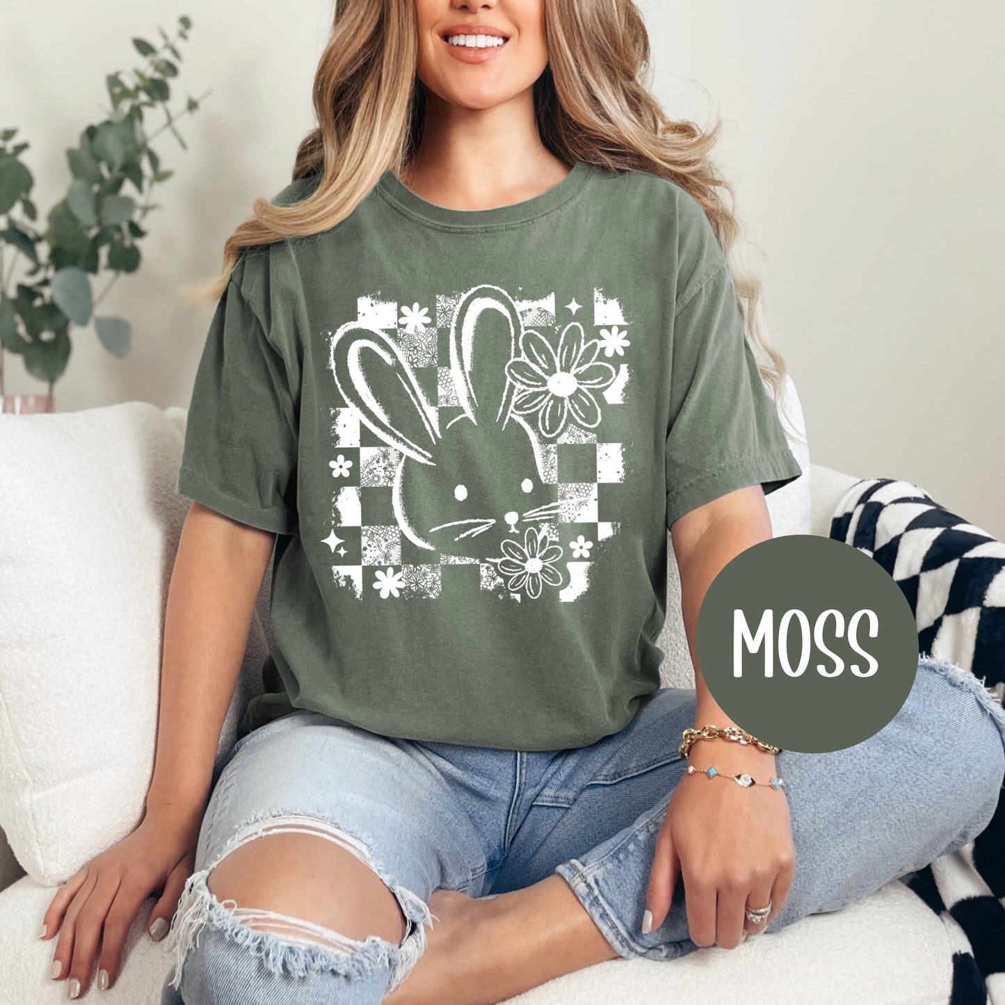 Checkered Bunny CC T-Shirt