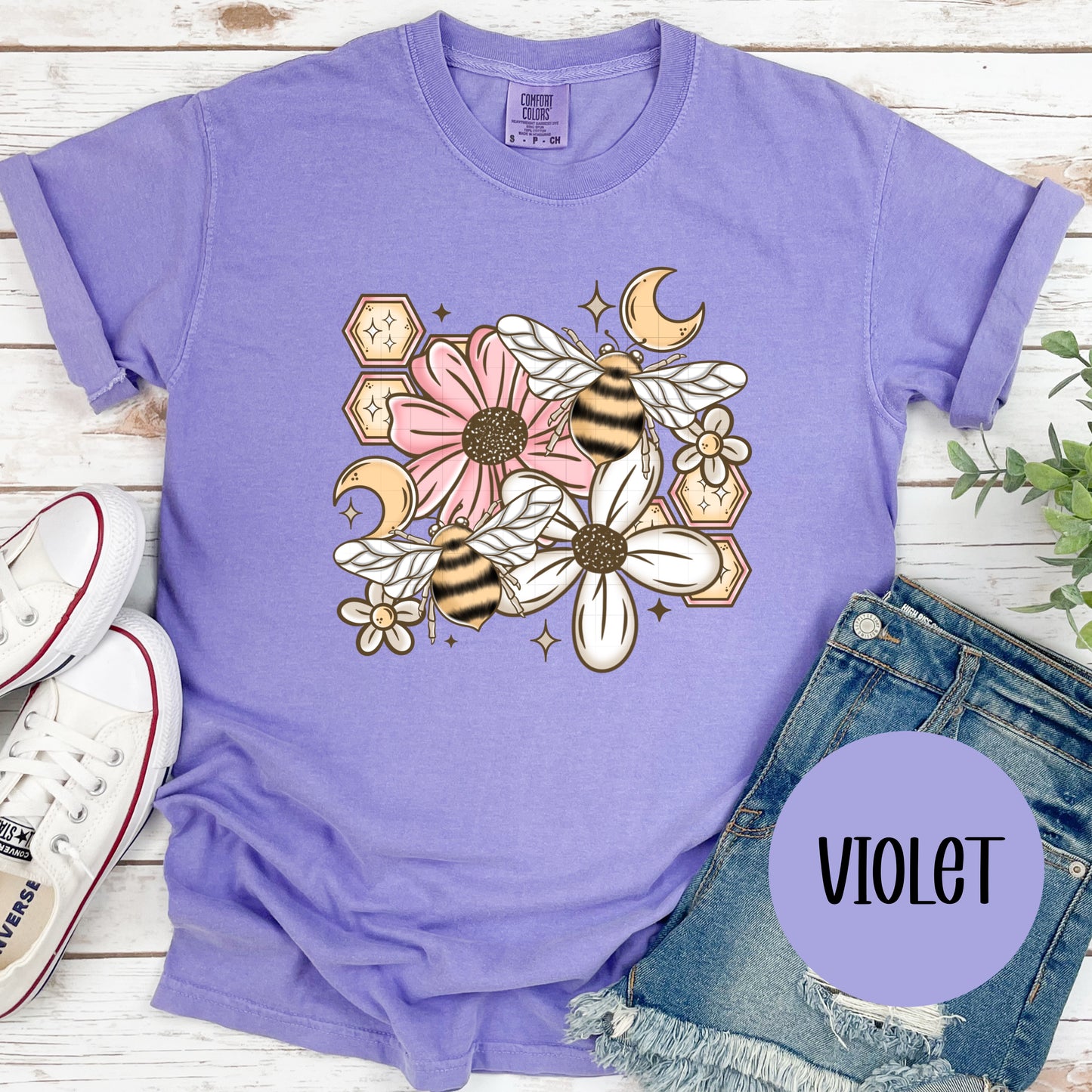 Floral Bees CC T-Shirt