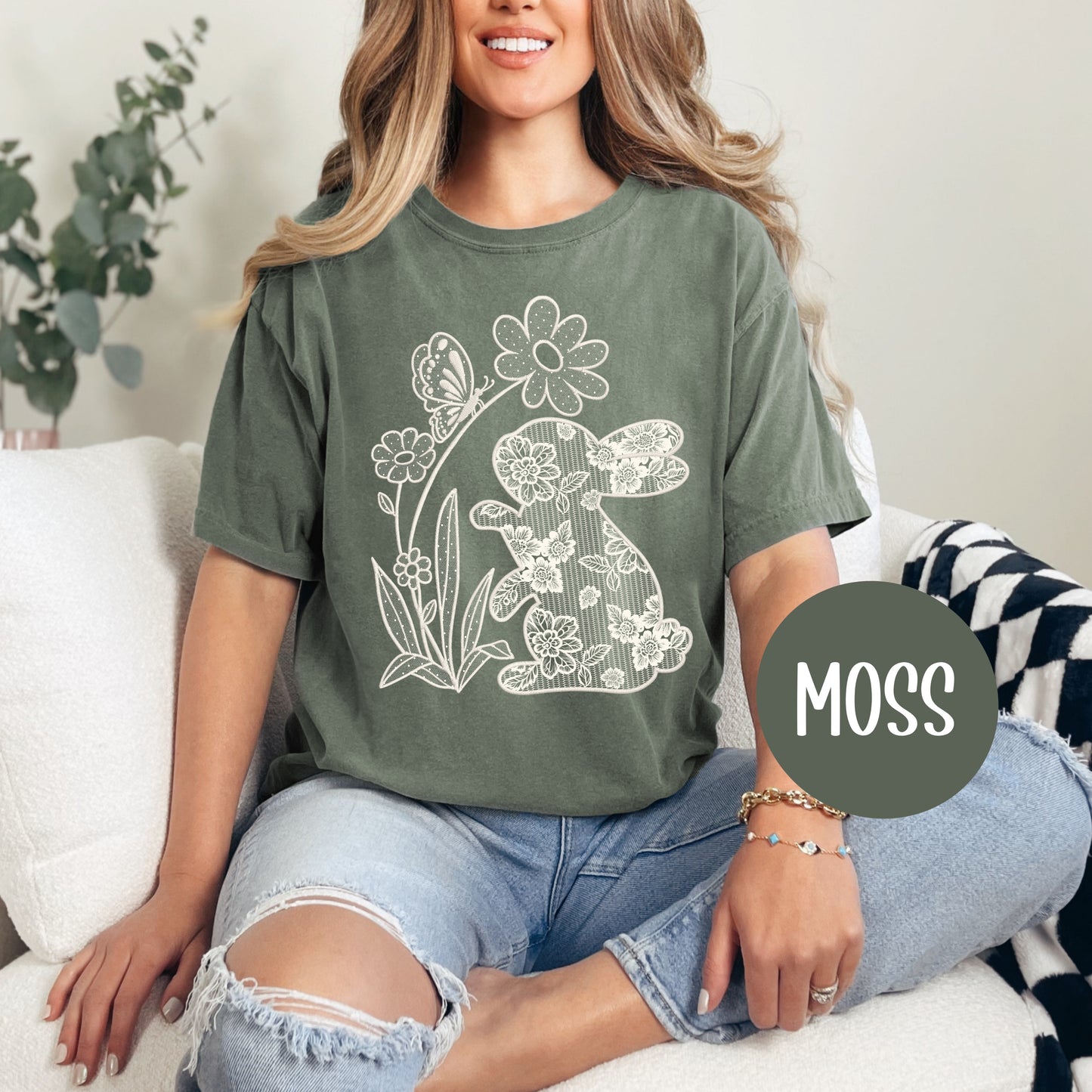 Faux Lace Bunny CC T-Shirt