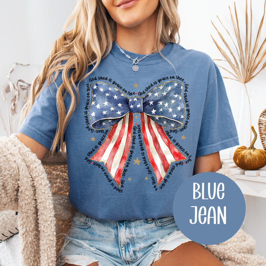 American Flag Bow CC T-Shirt