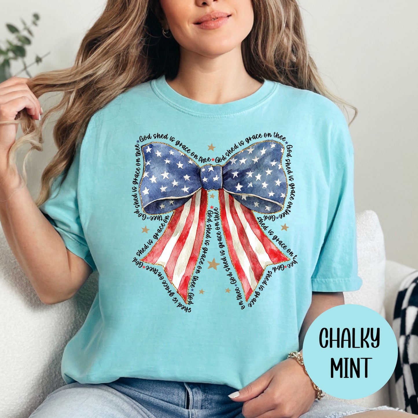 American Flag Bow CC T-Shirt