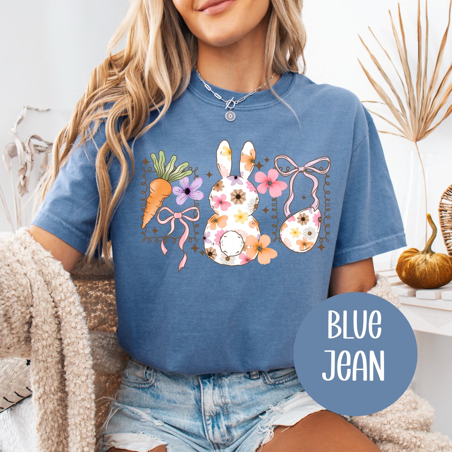 Floral Bunny Frames CC T-Shirt